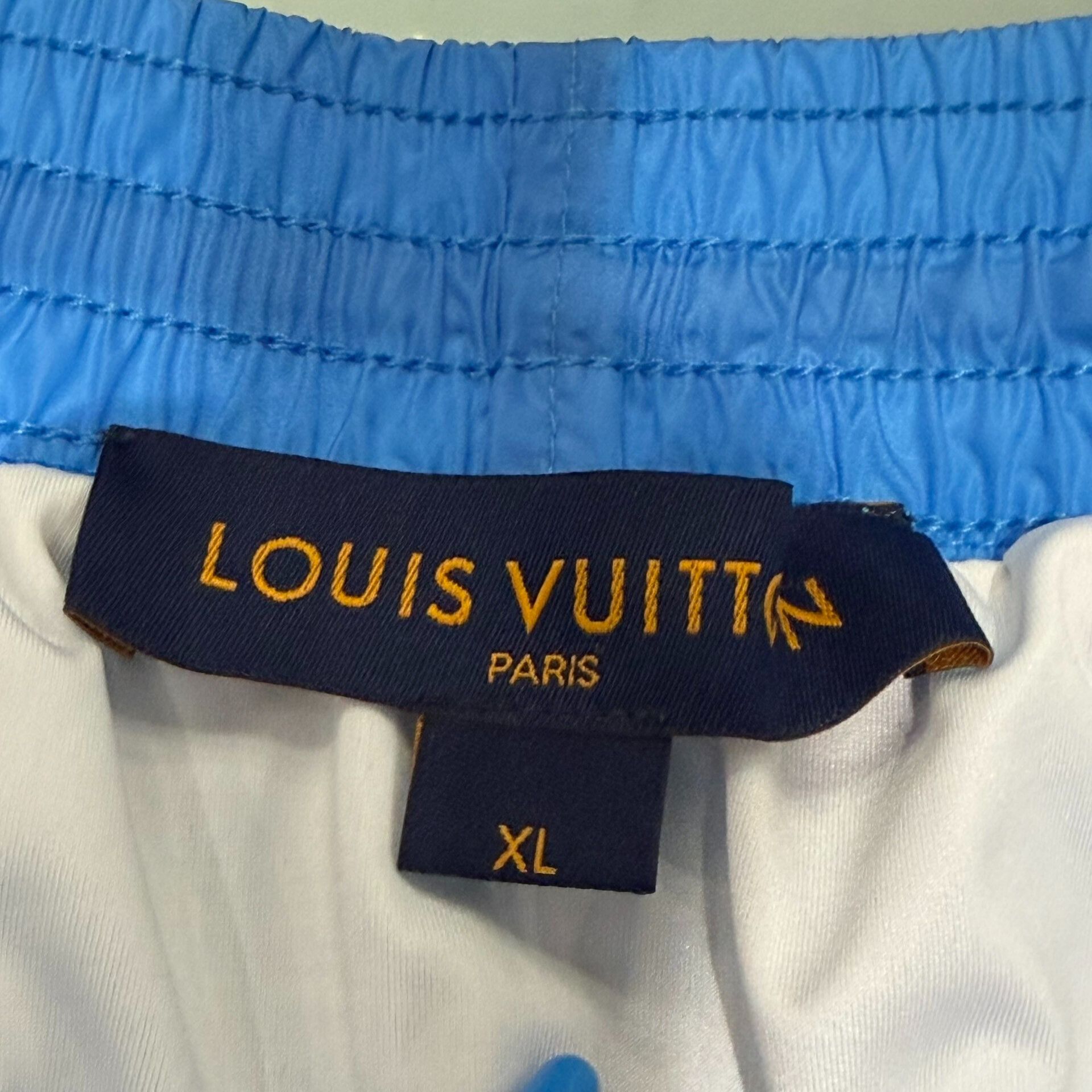 Louis Vuitton LV Blue Casual Nylon Shorts Size US 26 / EU 42 - 3 Thumbnail