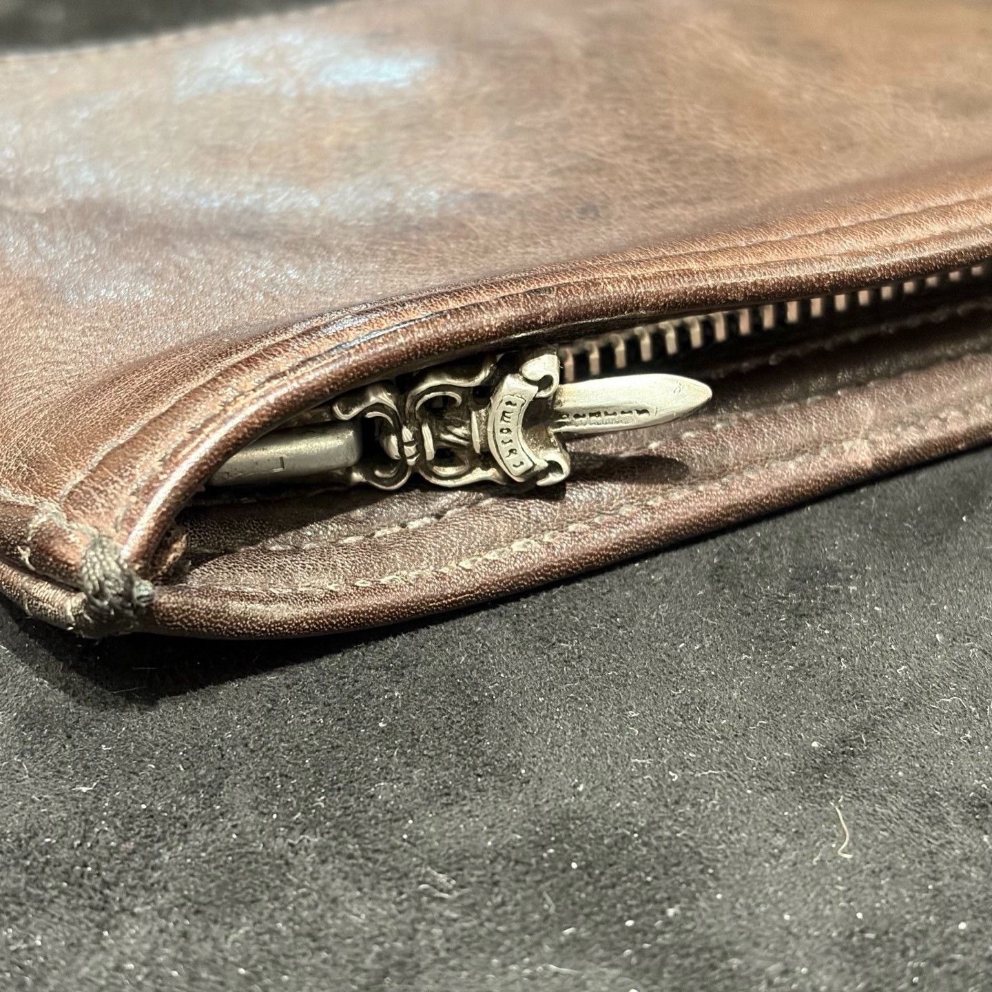 Chrome Hearts Chrome Hearts Brown Leather Coin Purse Size ONE SIZE - 4 Thumbnail