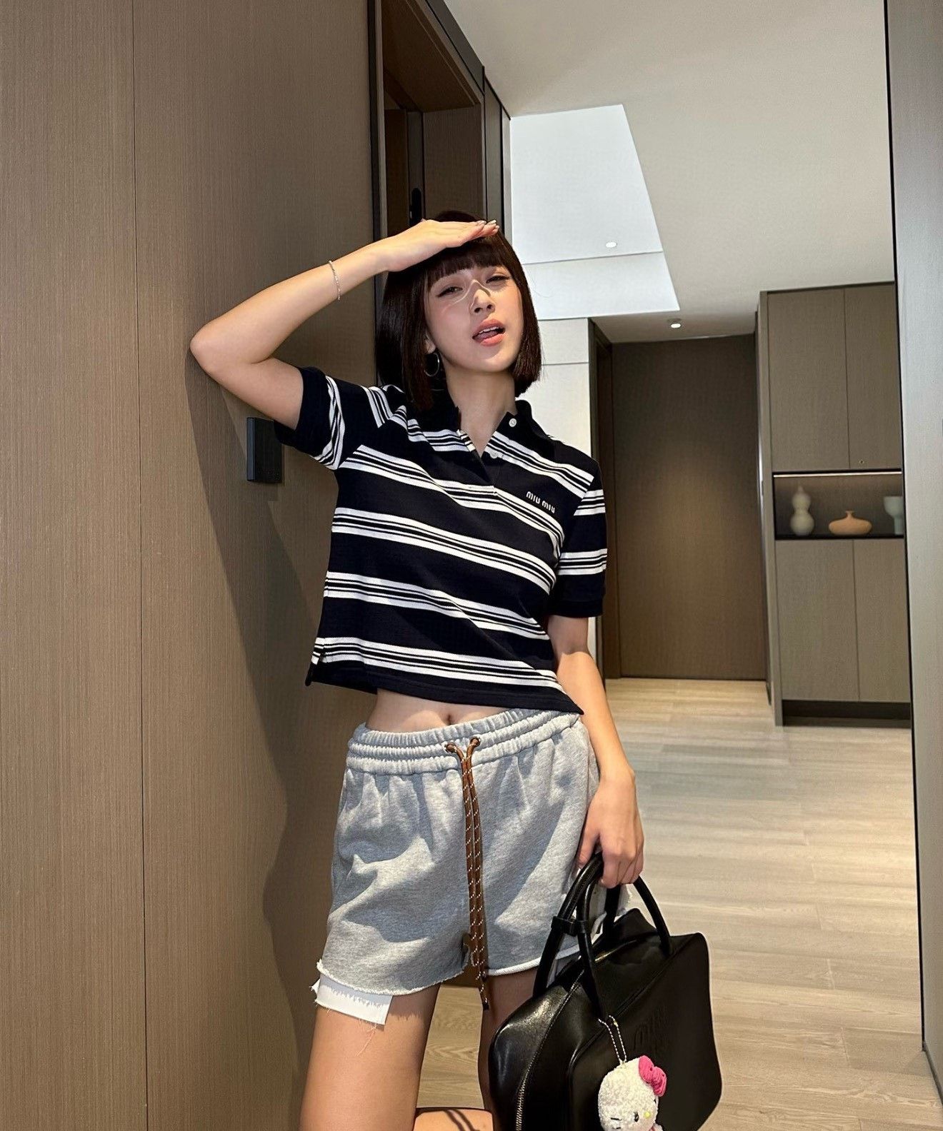 Miu Miu Miu Miu Striped Short Polo Shirt Size S / US 4 / IT 40 - 3 Thumbnail