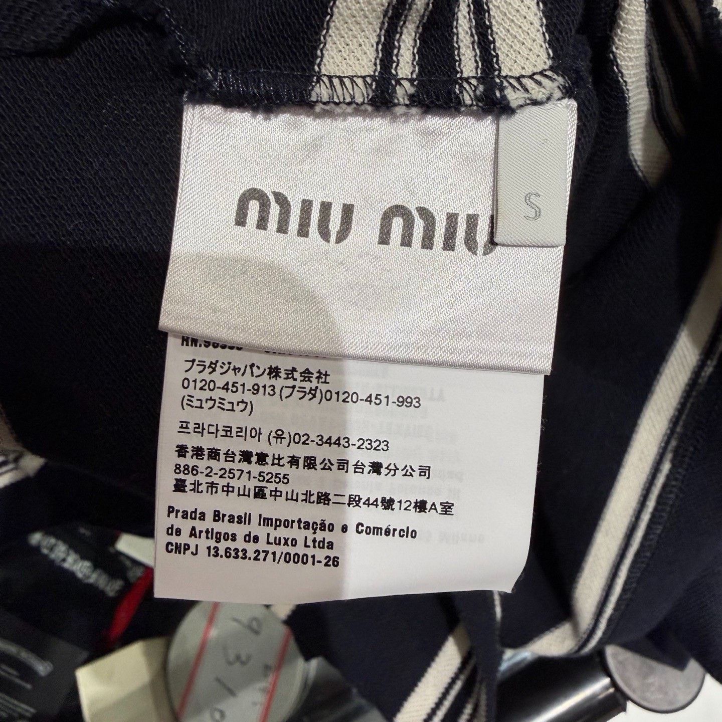 Miu Miu Miu Miu Striped Short Polo Shirt Size S / US 4 / IT 40 - 6 Thumbnail