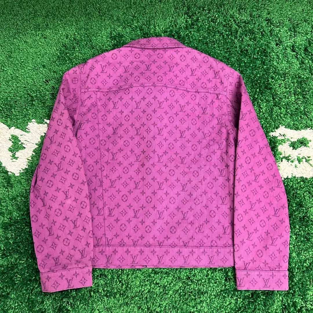 Louis Vuitton Louis Vuitton Logo Print Denim Jacket Size US M / EU 48-50 / 2 - 2 Thumbnail