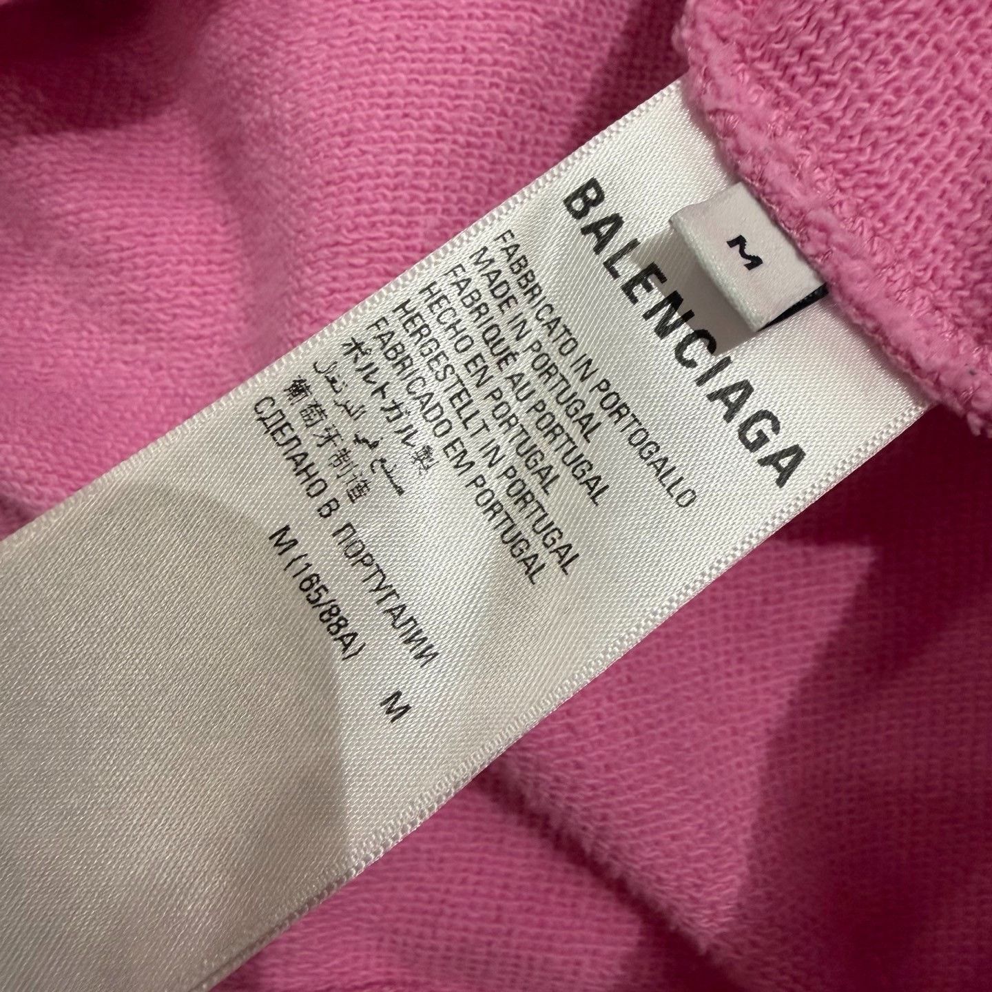 Balenciaga Balenciaga Pink Splatter Logo Hoodie Size M / US 6-8 / IT 42-44 - 7 Thumbnail