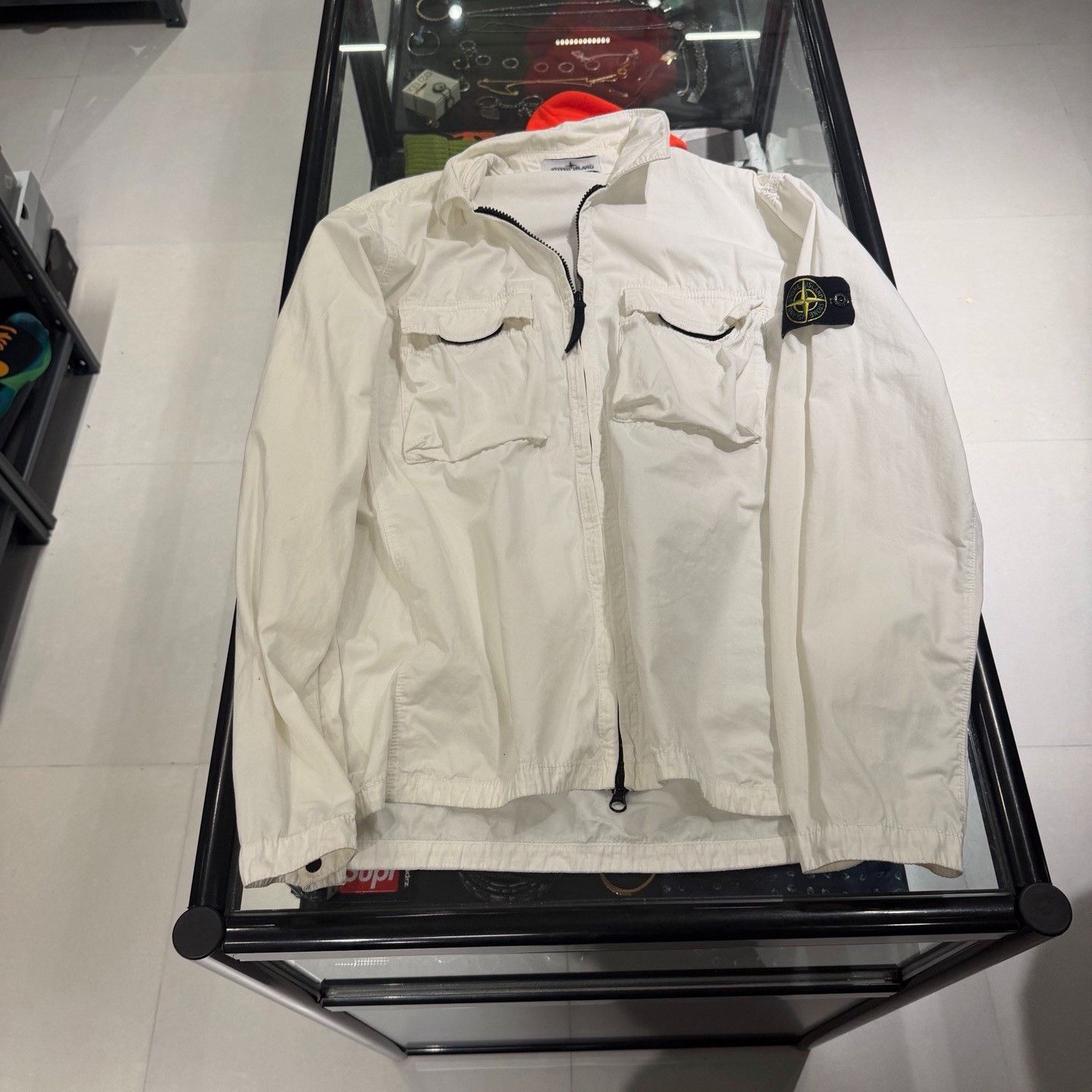 Stone Island Stone Island Logo Zip Jacket Size US XL / EU 56 / 4 - 5 Thumbnail