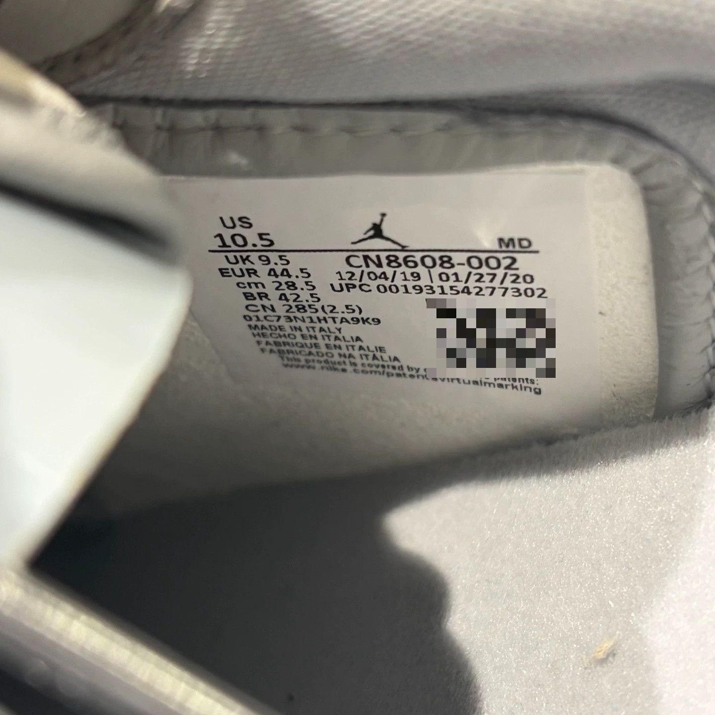 Dior Dior AJ1 White Grey Sneakers Size US 11 / EU 44 - 5 Thumbnail