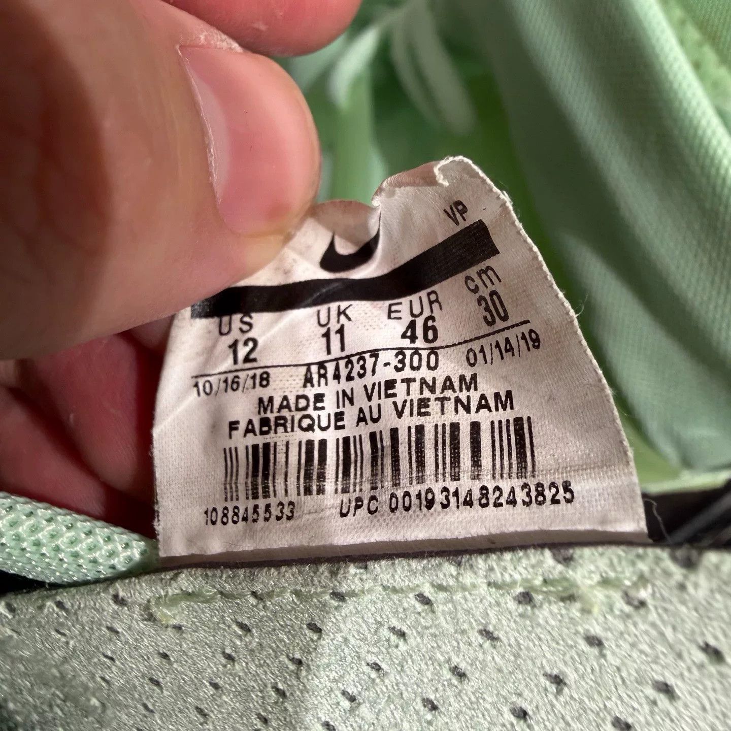 Fear of God Air Fear of God 1 Frosted Spruce Size US 12 / EU 45 - 4 Thumbnail
