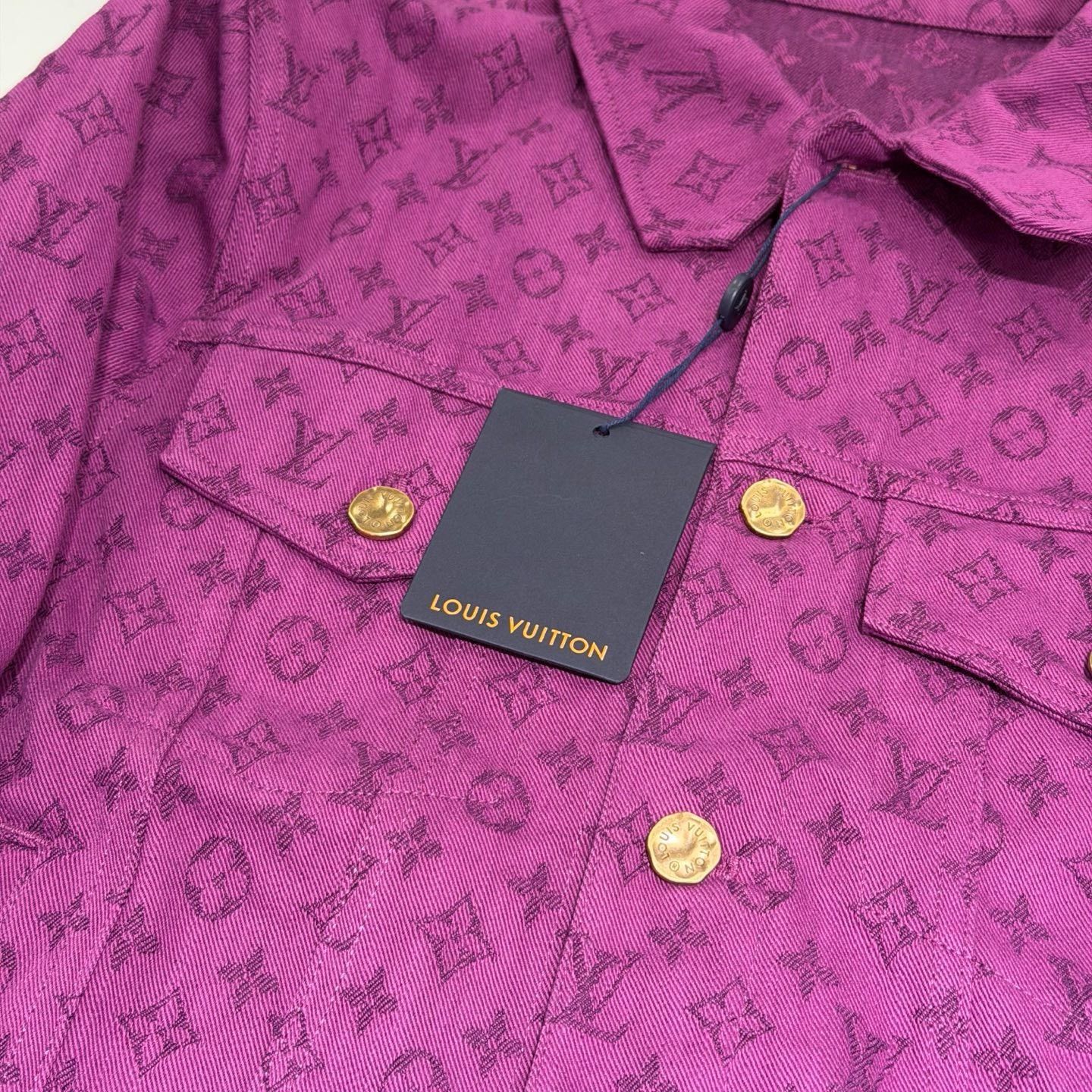 Louis Vuitton Louis Vuitton Purple Monogram Denim Jacket Size US S / EU 44-46 / 1 - 6 Thumbnail