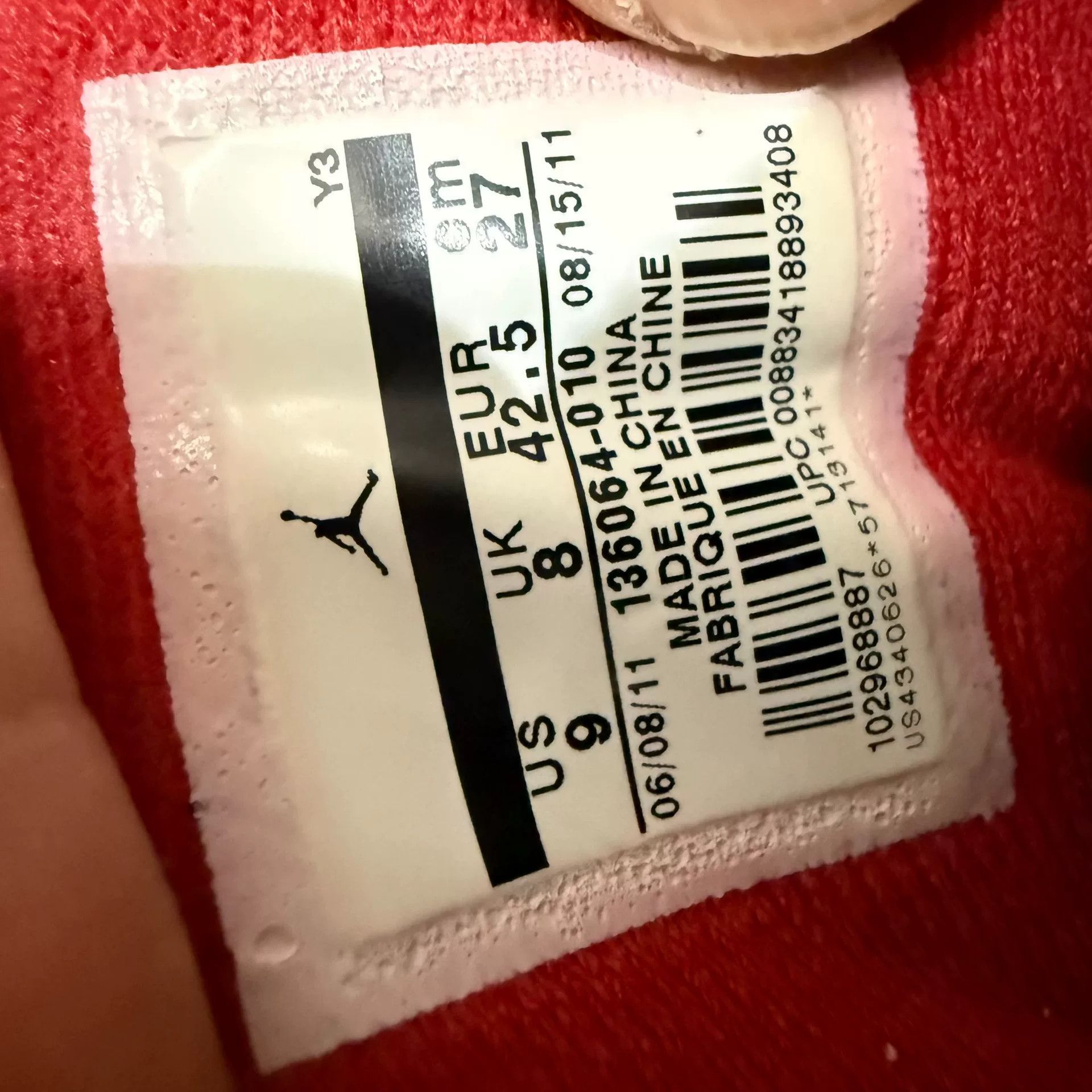 Jordan Brand Air Jordan 3 Black Cement 2011 Size US 9.5 / EU 42-43 - 5 Thumbnail