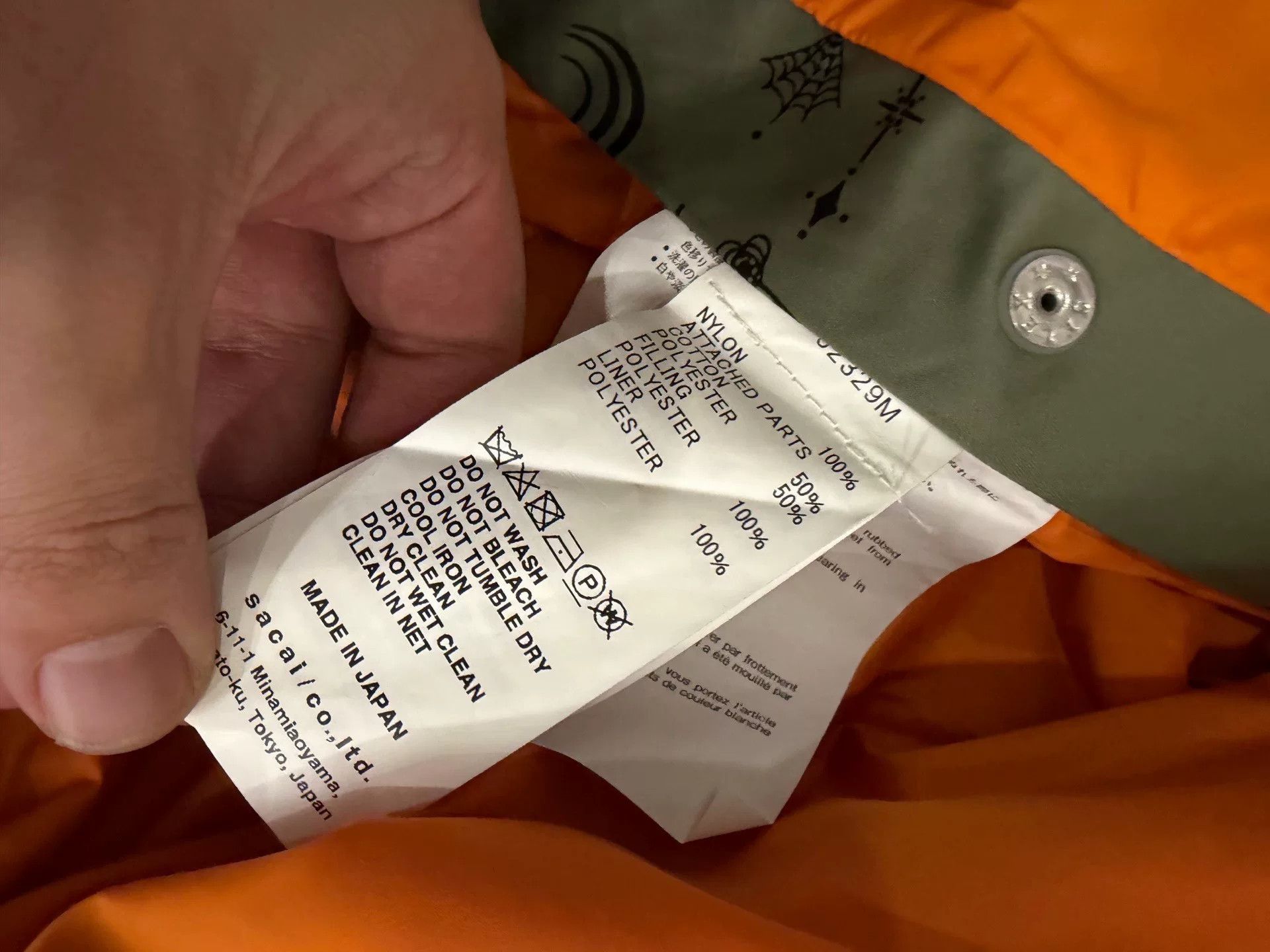 Sacai Sacai x Dr. Woo Bandana MA-1 Jacket Size US L / EU 52-54 / 3 - 9 Thumbnail