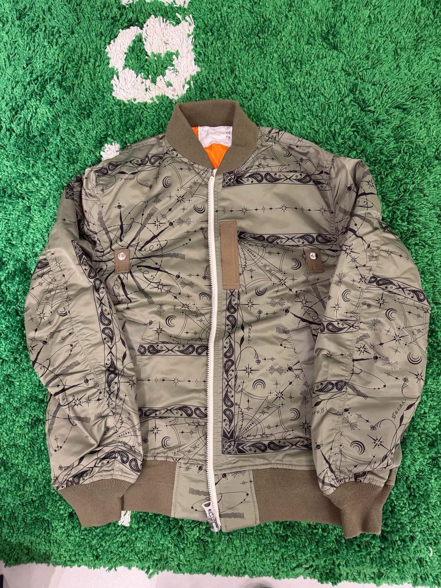 Sacai Sacai x Dr. Woo Bandana MA-1 Jacket Size US L / EU 52-54 / 3 - 3 Thumbnail