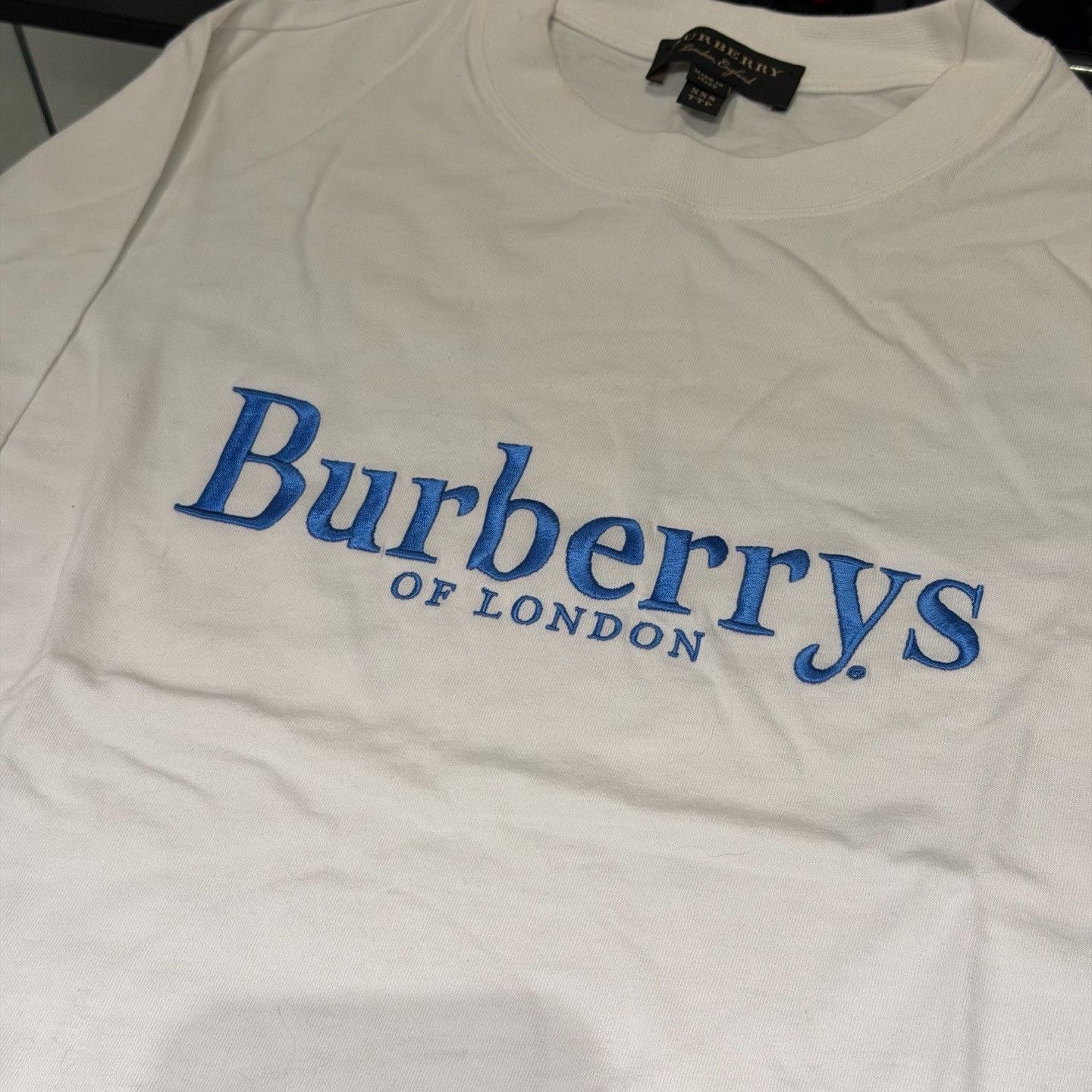 Burberry Burberry Blue White Short Sleeve T-shirt Size XXS / US 00 / IT 34 - 5 Thumbnail