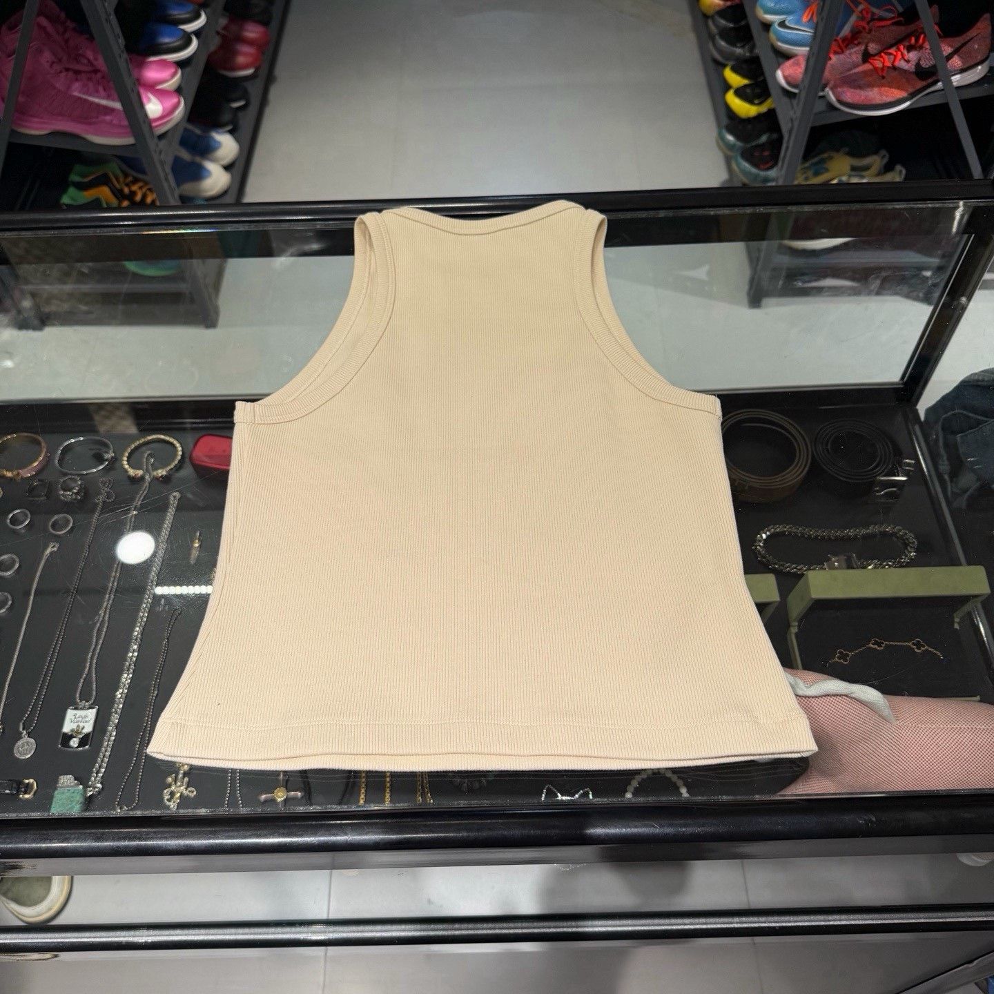 Miu Miu Miu Miu Beaded Tank Top Large Logo Size S / US 4 / IT 40 - 2 Thumbnail