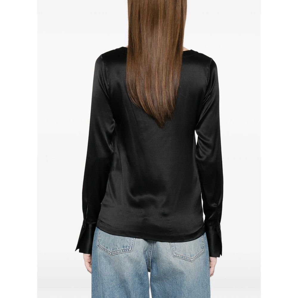 Mazzarelli Mazzarelli BLACK Tops - Blouses Size M / US 6-8 / IT 42-44 - 4 Thumbnail