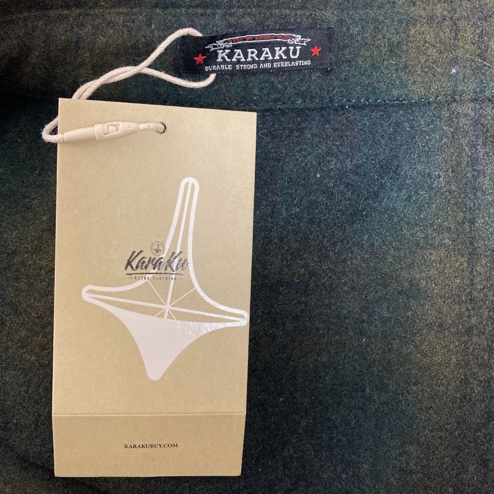 Other Other KARAKU Flannel Shirt Jacket Textile Outerwear DUTY FREE for USA Size ONE SIZE - 5 Thumbnail