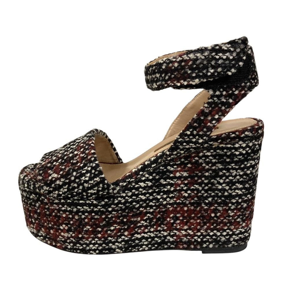 Other Other Pellico Sunny Tweed Platform Wedge Sandals Textile Shoes DUTY FREE for USA Size ONE SIZE - 2 Thumbnail