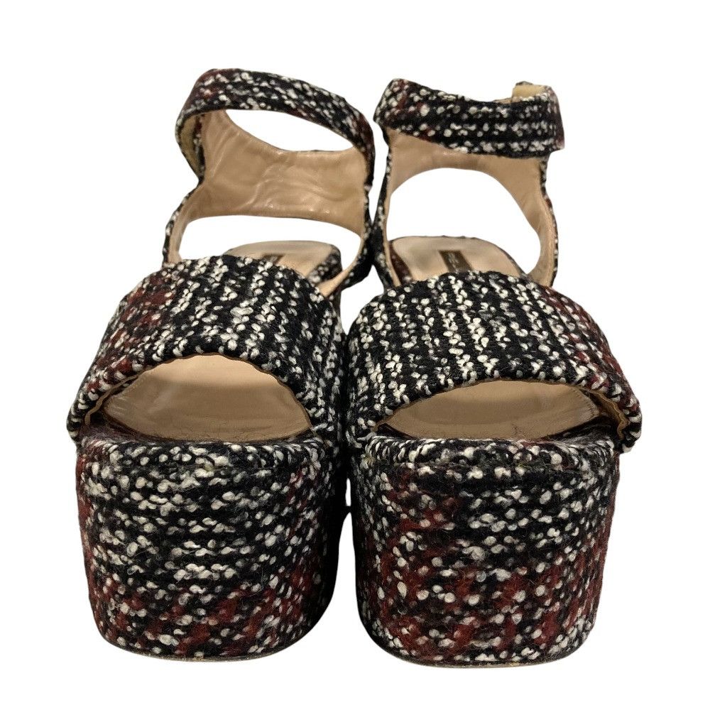 Other Other Pellico Sunny Tweed Platform Wedge Sandals Textile Shoes DUTY FREE for USA Size ONE SIZE - 5 Thumbnail