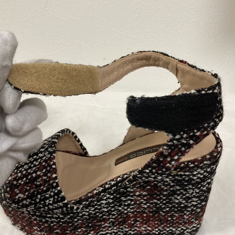 Other Other Pellico Sunny Tweed Platform Wedge Sandals Textile Shoes DUTY FREE for USA Size ONE SIZE - 10 Thumbnail