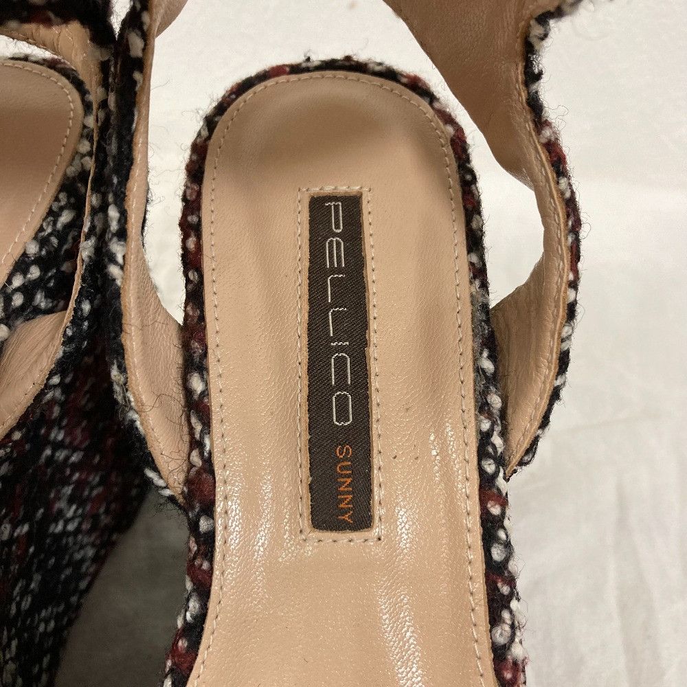 Other Other Pellico Sunny Tweed Platform Wedge Sandals Textile Shoes DUTY FREE for USA Size ONE SIZE - 8 Thumbnail