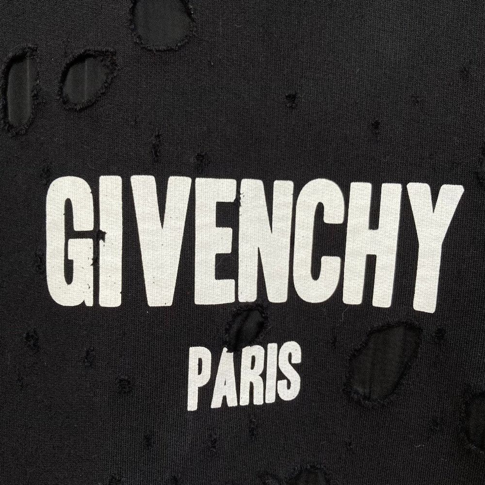 Givenchy Givenchy Givenchy Destroy Logo Print Sweatshirt Textile Sweatshirts & Hoodies 16P 7705 485 DUTY FREE for USA Size ONE SIZE - 3 Thumbnail