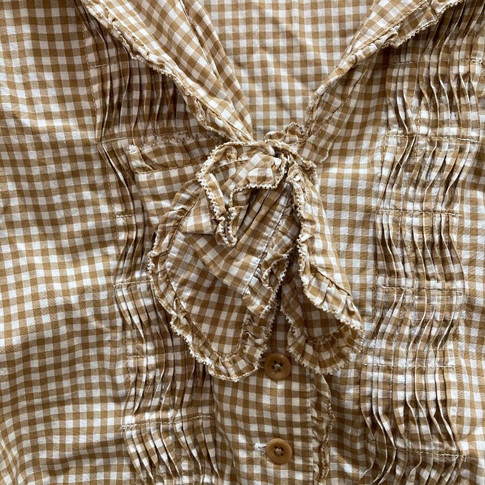 Other Other PINK HOUSE Gingham Cotton Set Up Textile Tops DUTY FREE for USA Size ONE SIZE - 4 Thumbnail