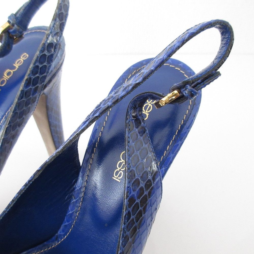 Other Other Sergio Rossi Python Embossed Leather High Heel Sandals Leather Shoes DUTY FREE for USA Size ONE SIZE - 15 Thumbnail