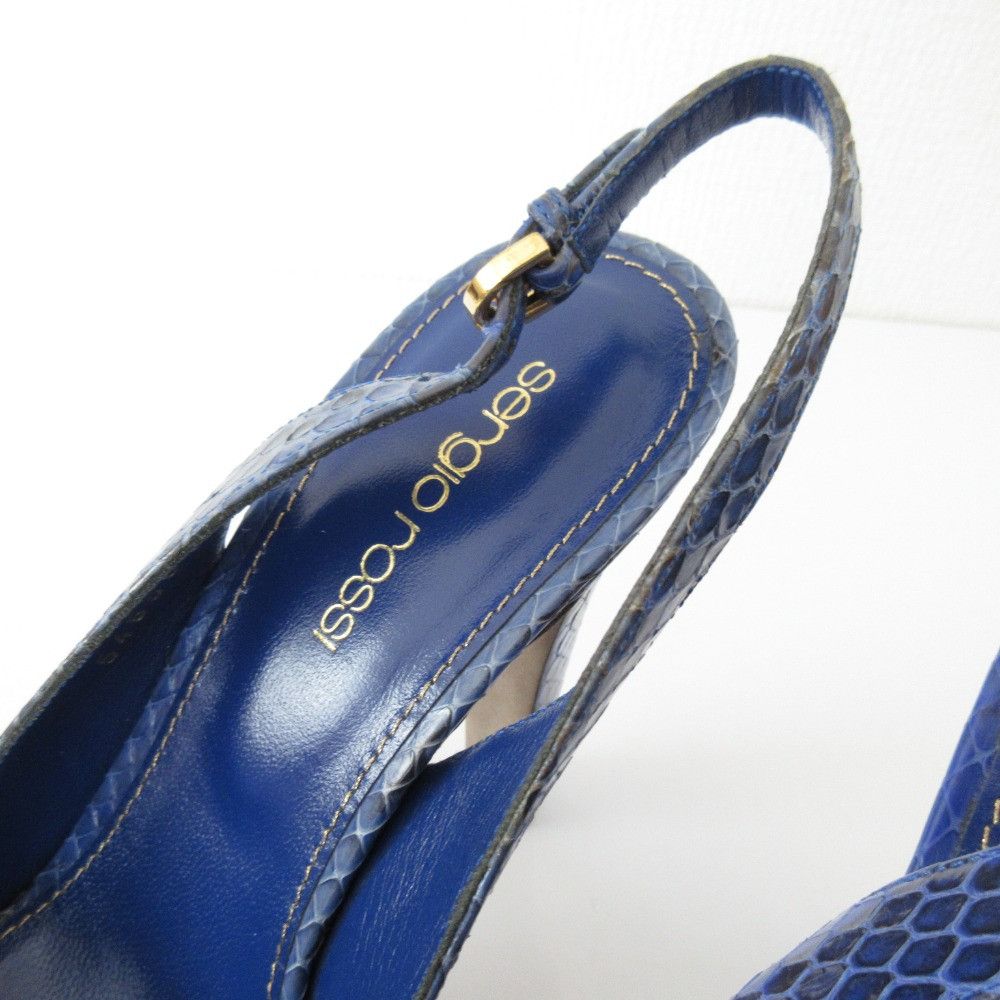 Other Other Sergio Rossi Python Embossed Leather High Heel Sandals Leather Shoes DUTY FREE for USA Size ONE SIZE - 14 Thumbnail