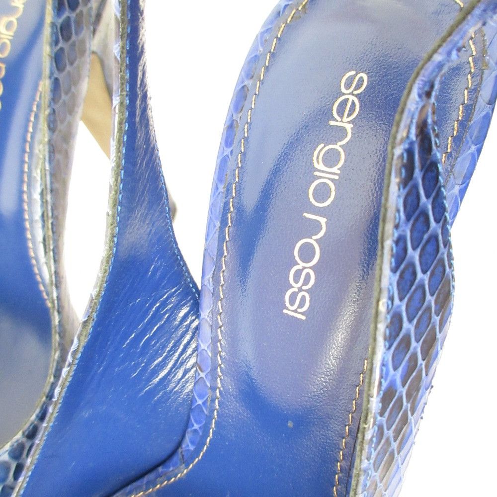 Other Other Sergio Rossi Python Embossed Leather High Heel Sandals Leather Shoes DUTY FREE for USA Size ONE SIZE - 7 Thumbnail