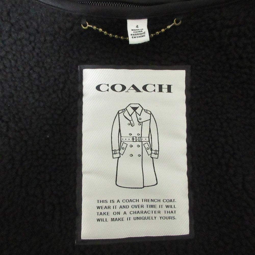 Coach Coach COACH C6013 Shearling Liner Hooded Trench Coat Textile Outerwear C6013 DUTY FREE for USA Size ONE SIZE - 3 Thumbnail