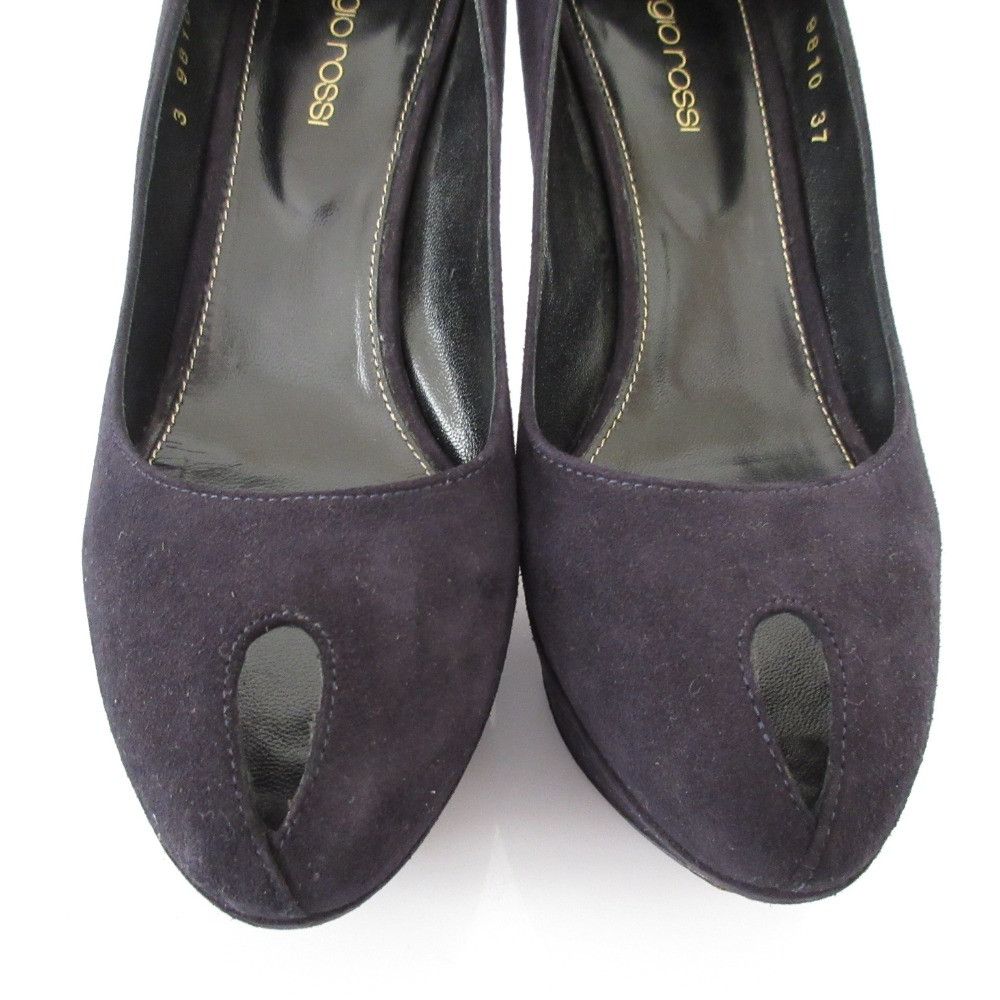 Other Other Sergio Rossi Suede Open Toe Pumps Textile Shoes DUTY FREE for USA Size ONE SIZE - 2 Thumbnail