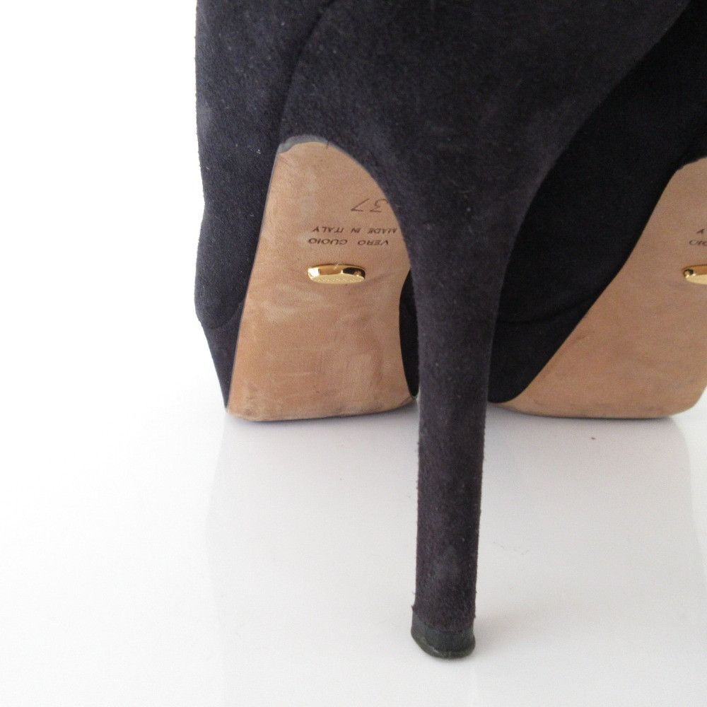 Other Other Sergio Rossi Suede Open Toe Pumps Textile Shoes DUTY FREE for USA Size ONE SIZE - 16 Thumbnail