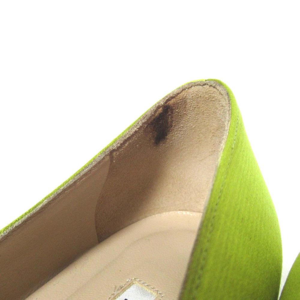 Manolo Blahnik Manolo Blahnik Manolo Blahnik Hangisi Satin Flat Shoes Textile Shoes DUTY FREE for USA Size ONE SIZE - 8 Thumbnail