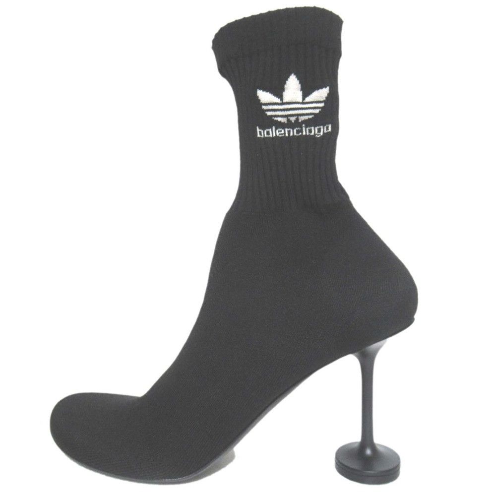 Balenciaga Balenciaga Balenciaga adidas SOCK BOOTIE Knit Short Boots Textile Shoes 722298 DUTY FREE for USA Size ONE SIZE - 2 Thumbnail