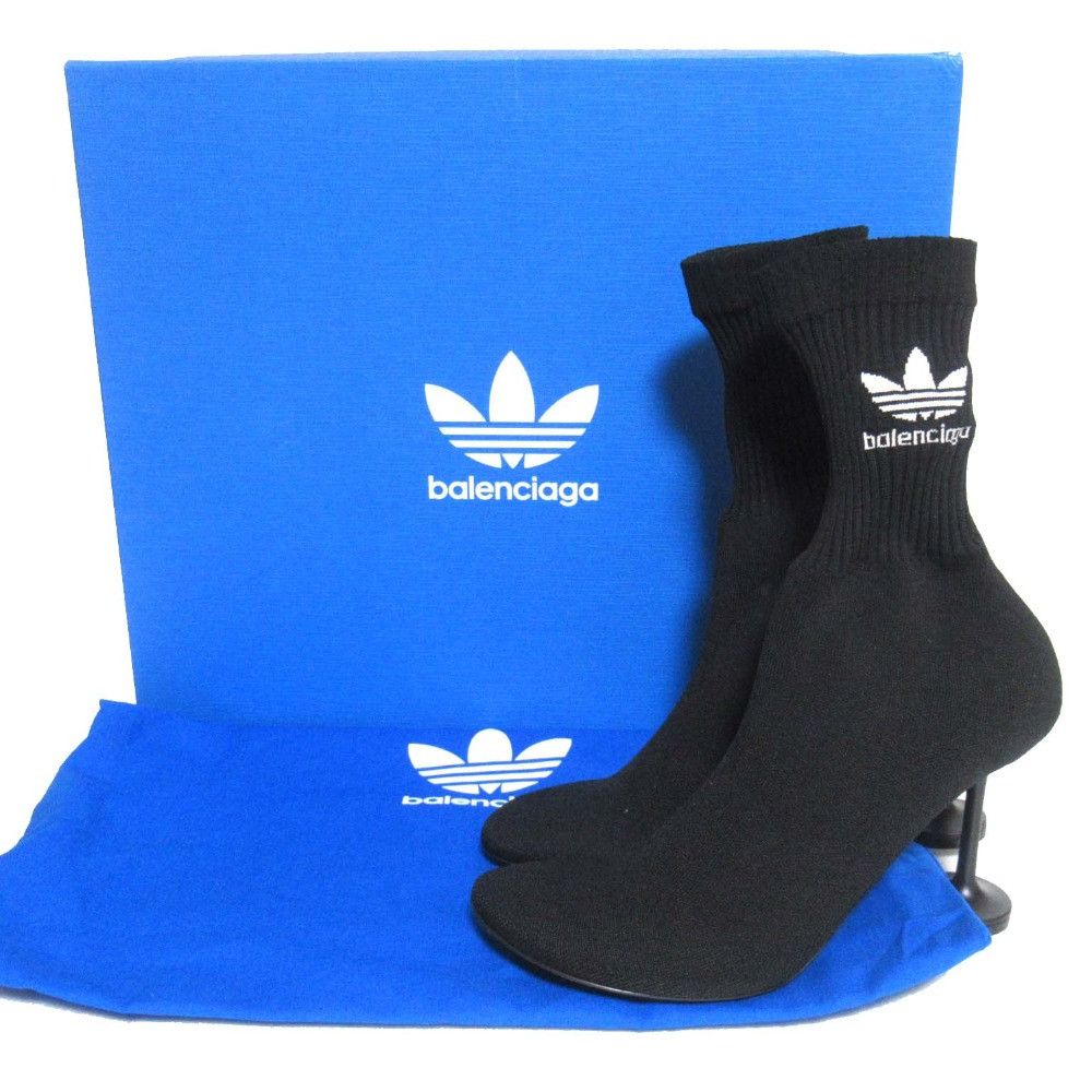 Balenciaga Balenciaga Balenciaga adidas SOCK BOOTIE Knit Short Boots Textile Shoes 722298 DUTY FREE for USA Size ONE SIZE - 8 Thumbnail