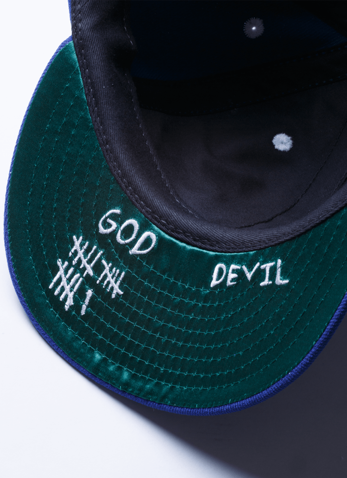 Other Pieces God vs. Devil Baseball Cap LA Blue Size ONE SIZE - 3 Thumbnail