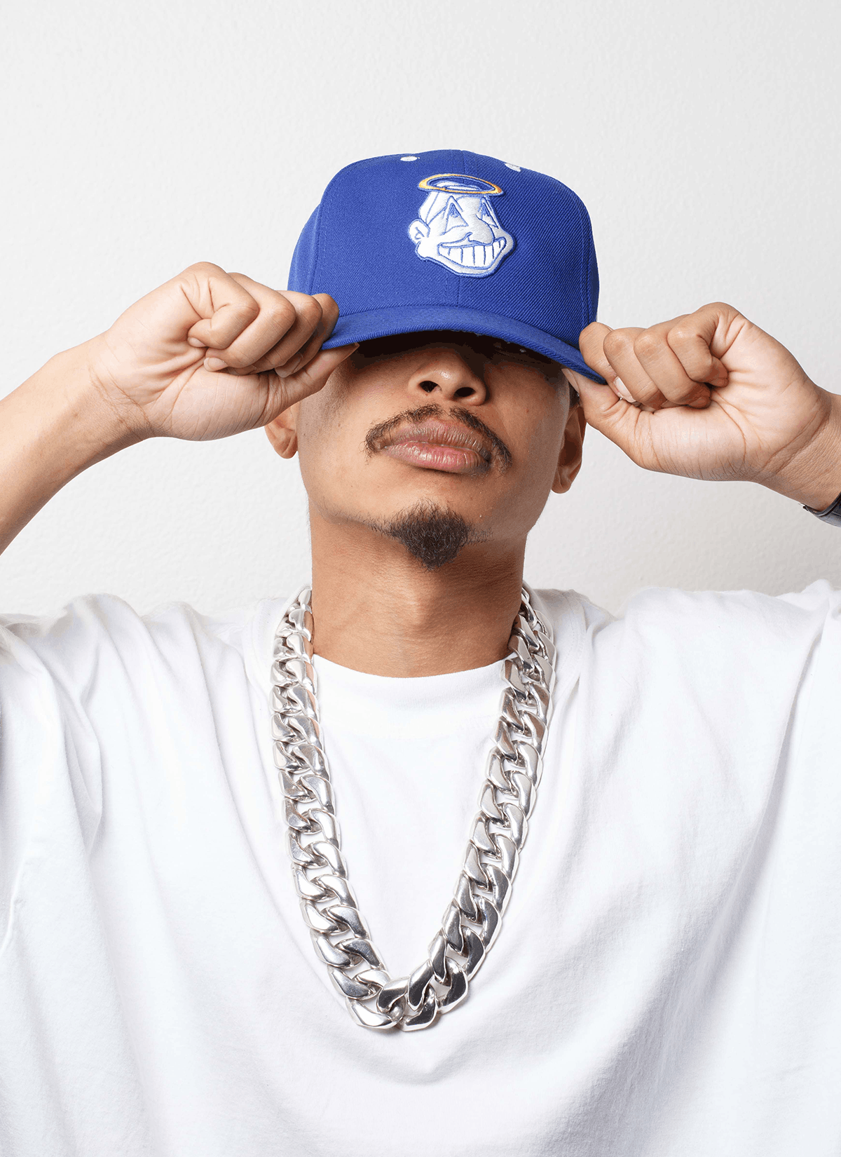 Other Pieces God vs. Devil Baseball Cap LA Blue Size ONE SIZE - 4 Thumbnail