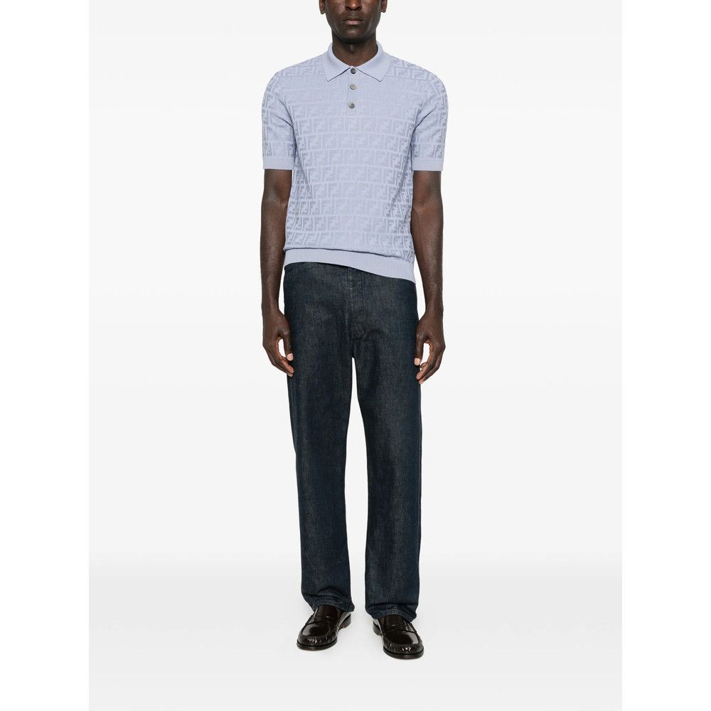 Fendi Fendi BLUE Polo Shirts Size US M / EU 48-50 / 2 - 2 Thumbnail