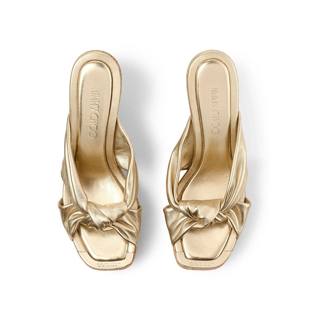 Jimmy Choo Jimmy Choo GOLD Sandals Size US 8.5 / IT 38.5 - 3 Thumbnail