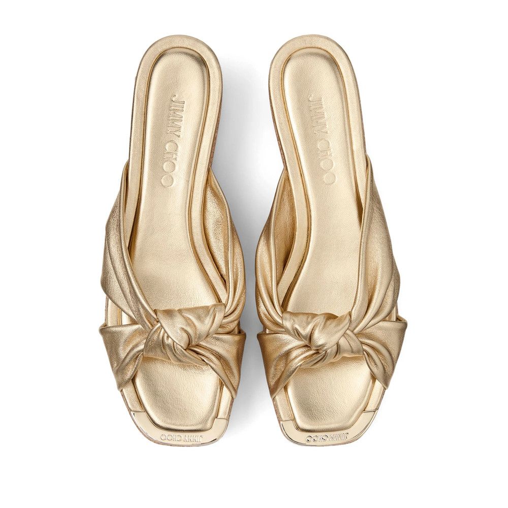 Jimmy Choo Jimmy Choo GOLD Mules Size US 6.5 / IT 36.5 - 4 Thumbnail