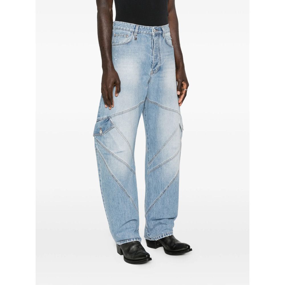 Amiri Amiri BLUE Denim - Loose-Fit Jeans Size US 27 - 2 Thumbnail