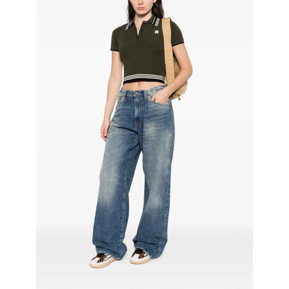 Amiri Amiri GREEN Tops - Polo Tops Size S / US 4 / IT 40 - 2 Thumbnail