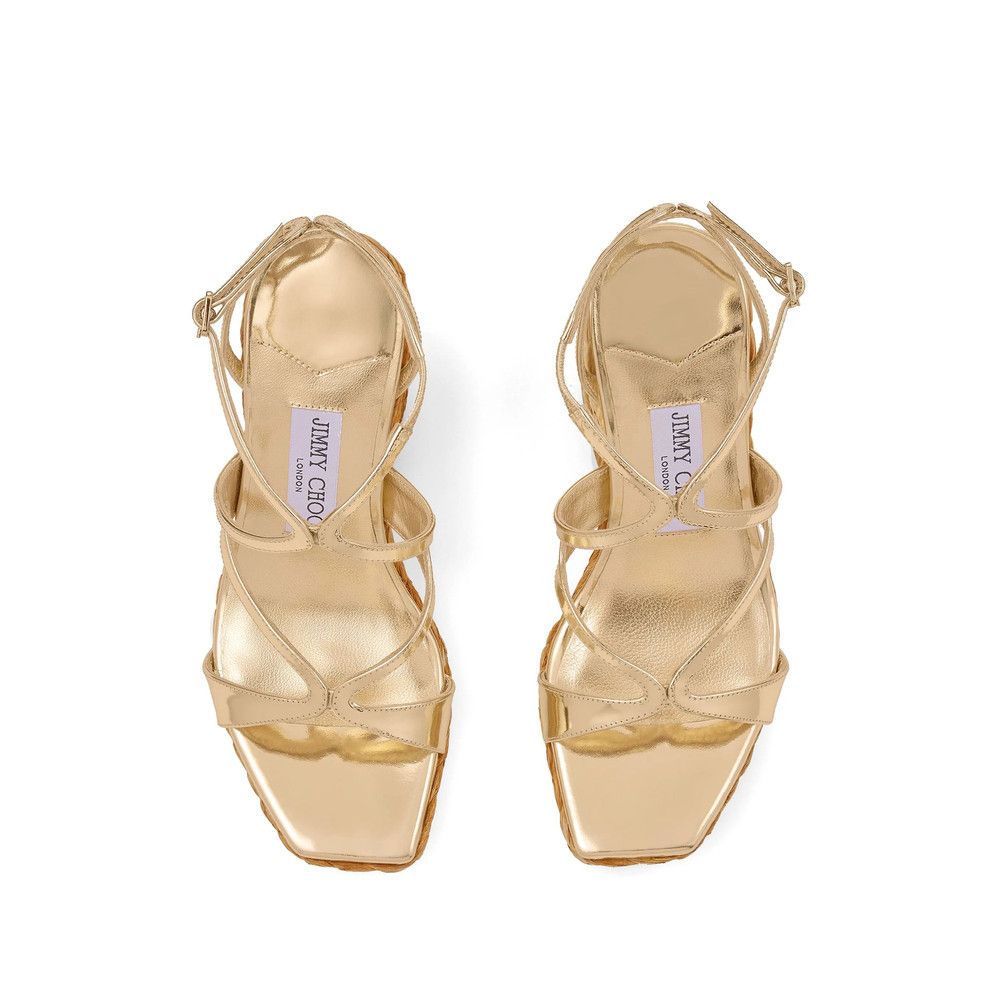Jimmy Choo Jimmy Choo GOLD Sandals Size US 10 / IT 40 - 3 Thumbnail