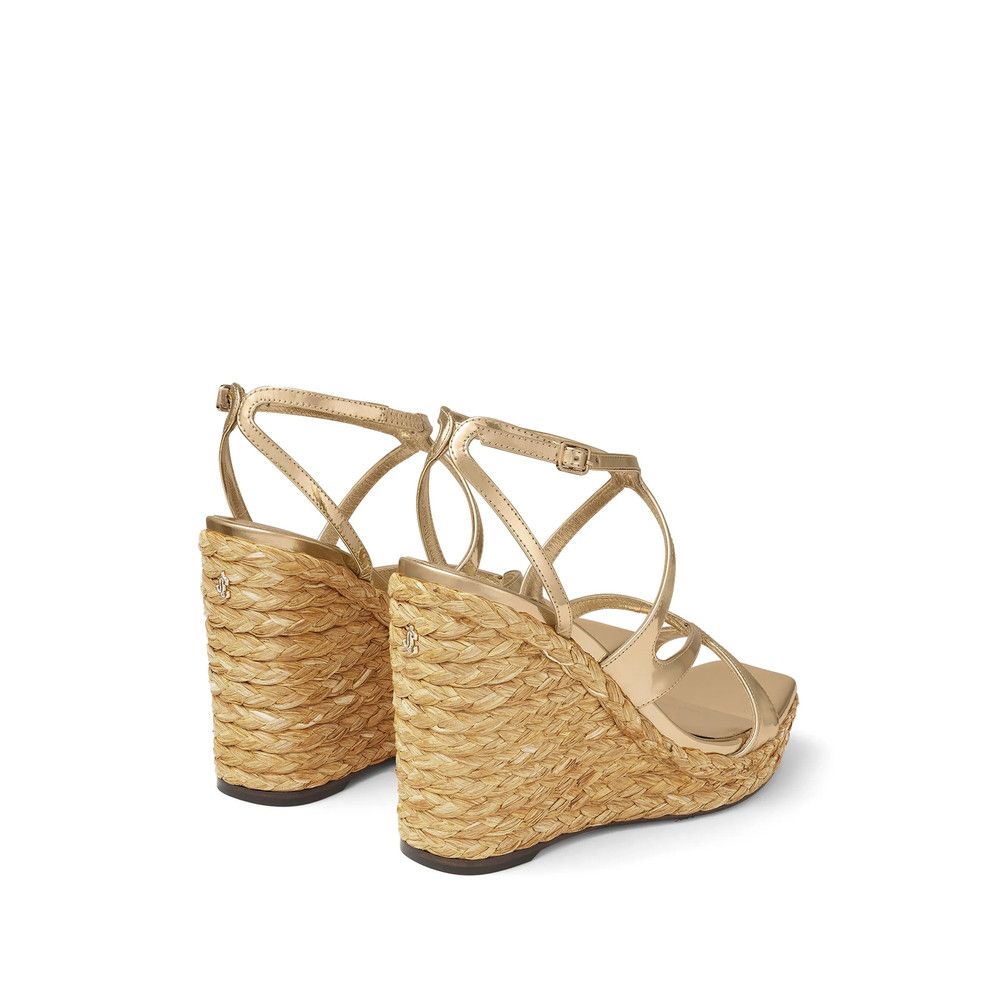 Jimmy Choo Jimmy Choo GOLD Sandals Size US 10 / IT 40 - 4 Thumbnail