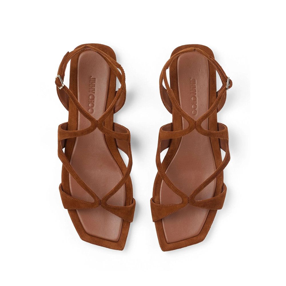 Jimmy Choo Jimmy Choo BROWN Sandals Size US 7.5 / IT 37.5 - 3 Thumbnail