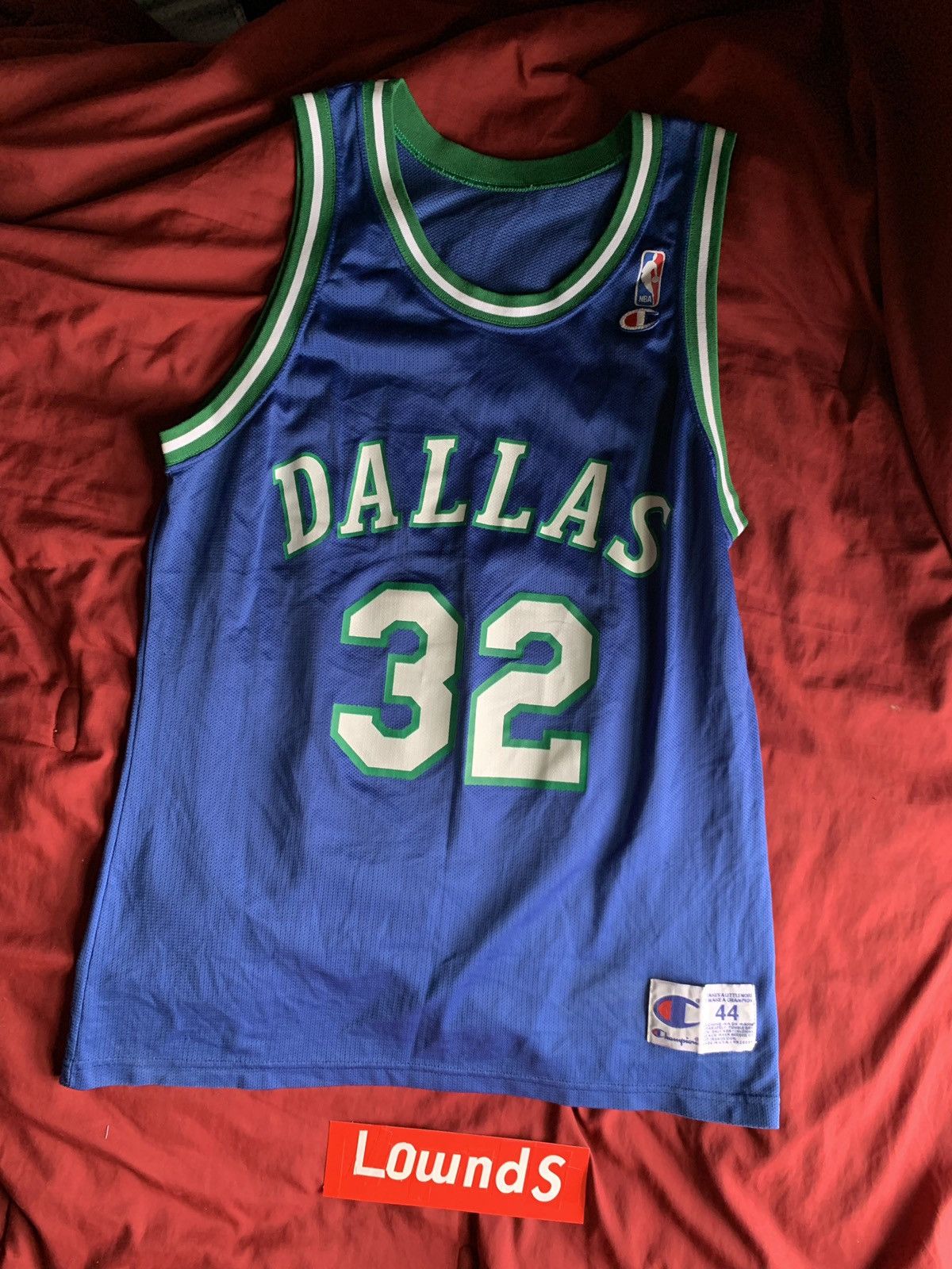 Champion Dallas Mavericks Jamal Mashburn Champion Jersey size 44 Grailed