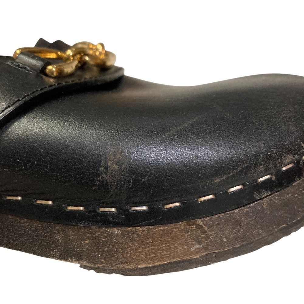 Celine Celine Celine Les Bois Triomphe Chain Leather Clog Sandals Leather Shoes DUTY FREE for USA Size ONE SIZE - 10 Thumbnail