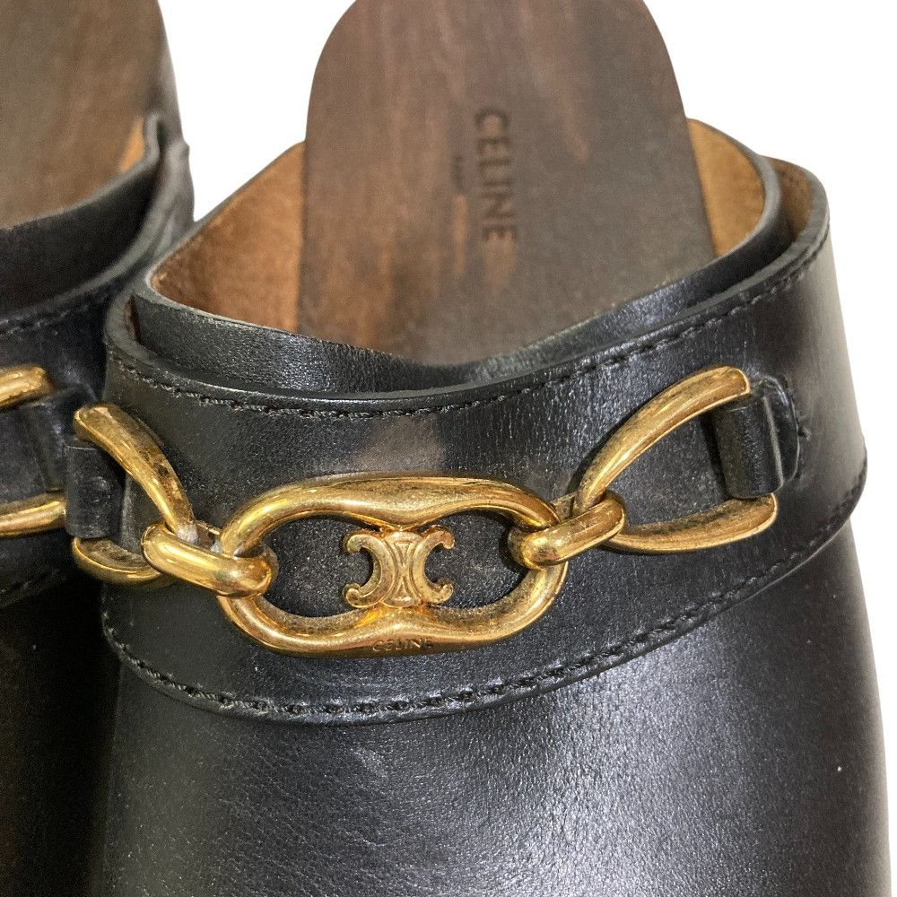Celine Celine Celine Les Bois Triomphe Chain Leather Clog Sandals Leather Shoes DUTY FREE for USA Size ONE SIZE - 5 Thumbnail