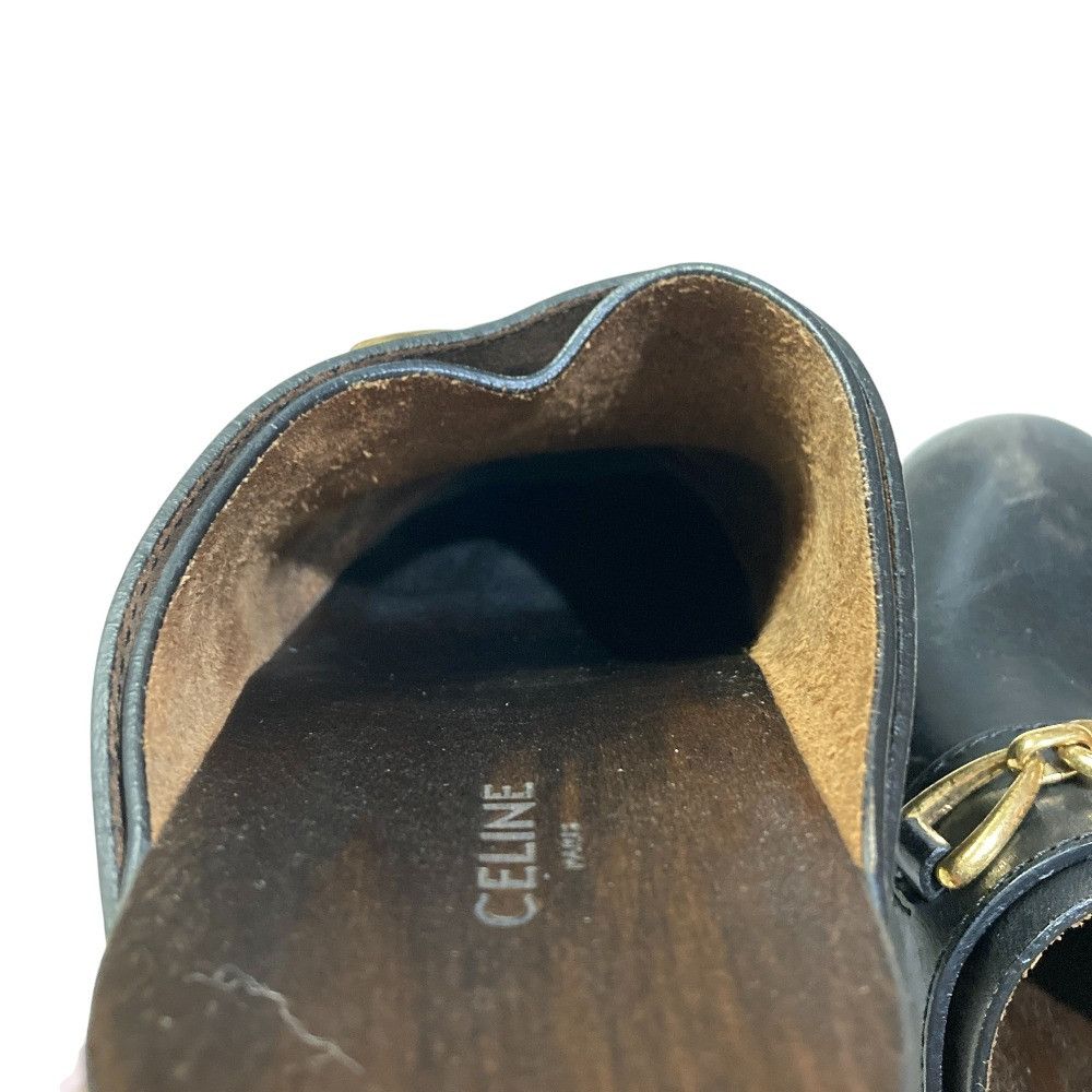 Celine Celine Celine Les Bois Triomphe Chain Leather Clog Sandals Leather Shoes DUTY FREE for USA Size ONE SIZE - 19 Thumbnail