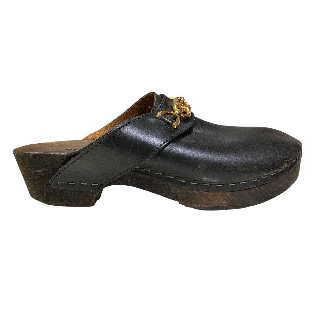 Celine Celine Celine Les Bois Triomphe Chain Leather Clog Sandals Leather Shoes DUTY FREE for USA Size ONE SIZE - 9 Thumbnail