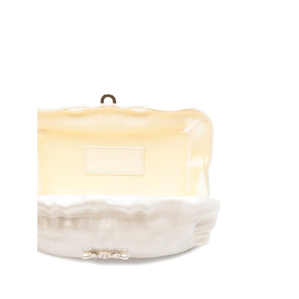 Simone Rocha Simone Rocha WHITE Clutch Bags Size ONE SIZE - 4 Thumbnail