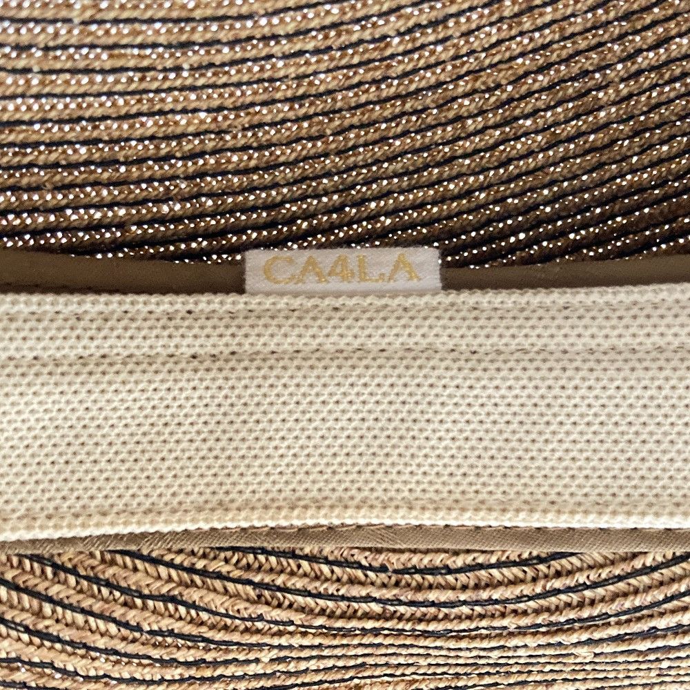 Other Other CA4LA ALABASTER CL Straw Casquette Plant-based Hats ONM01632 DUTY FREE for USA Size ONE SIZE - 8 Thumbnail