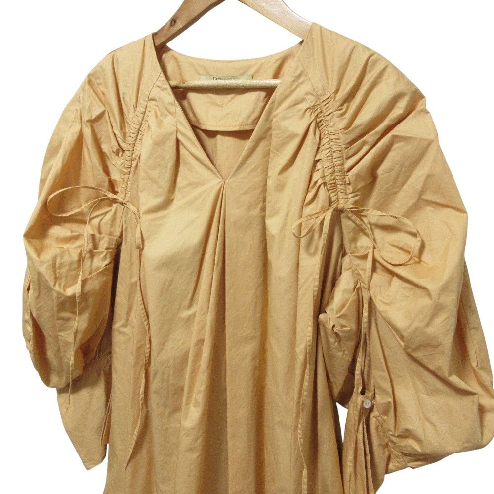 Other Other Curensology Drawstring Long Sleeve Dress Textile Dresses DUTY FREE for USA Size ONE SIZE - 4 Thumbnail